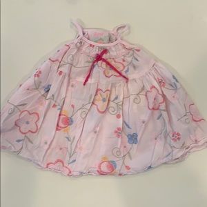 Little Girls Floral Embroidered Dress